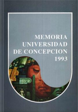 Memoria de la Universidad de Concepción correspondiente al año 1993.