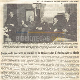 Consejo de Rectores se reunió en la Universidad Federico Santa María.