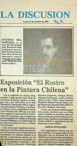 Exposición "El Rostro en la Pintura Chilena".
