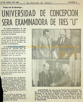 Universidad de Concepción será examinadora de tres "U"