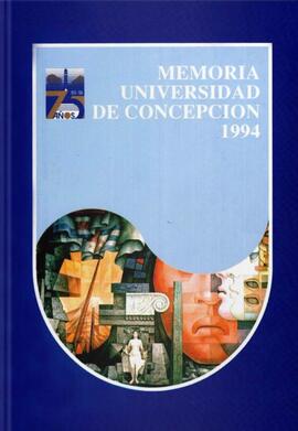Memoria de la Universidad de Concepción correspondiente al año 1994.