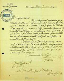 Designación a Enrique Molina Garmendia como Miembro Honorario del Liceo de la Serena