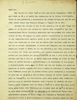El nuevo obispo Francisco Antonio Escandón sufre un contratiempo en el viaje hacia Concepción