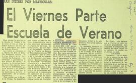 El viernes parte Escuela de Verano