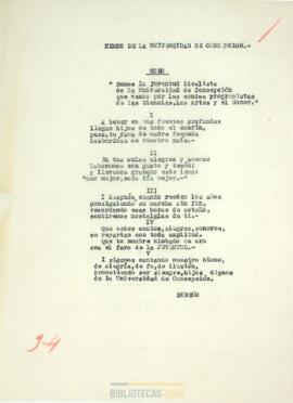 Himno de la Universidad de Concepción / Sureño