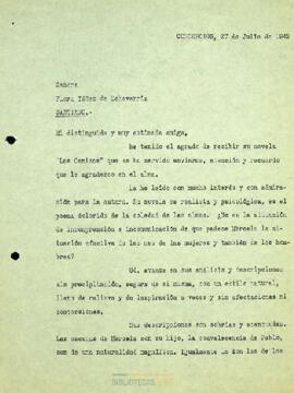 Opiniones de Enrique Molina sobre "Las Cenizas" de Flora Yáñez de Echeverría