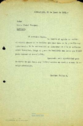 Agradecimiento de revista y pago a suscripción