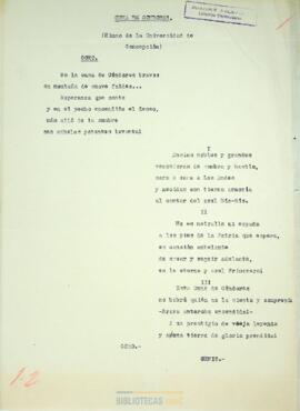 Cuna de cóndores (Himno de la Universidad de Concepción) / Cenit