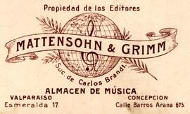 Mattenshon & Grimm Suc. de Carlos Brandt Almacén de Música (Chile)