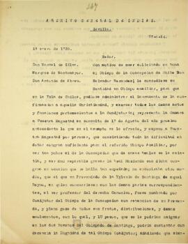 Propuesta de Obispo Auxiliar del obispado de Concepción
