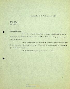 Envío de datos personales de Enrique Molina Garmendia para incluirlo en la Biographical Encyclopedia of the World