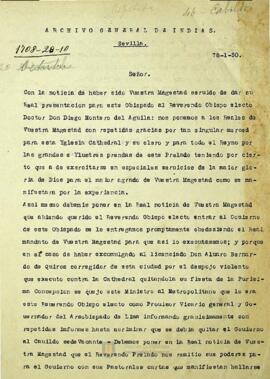 Carta de Don Domingo Sarmiento y don Domingo Alonso del Poso al Rey, contra el oidor corregidor Álvaro Bernardo de Quiroz