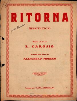 Ritorna! (Hésitation) : música y letra de E. Carosio