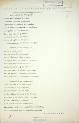 Himno de la Universidad de Concepción / Epiménides