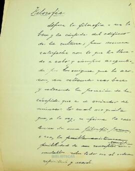 El rol de la filosofía